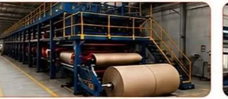 Fully automatic corrugating board plant in operation
