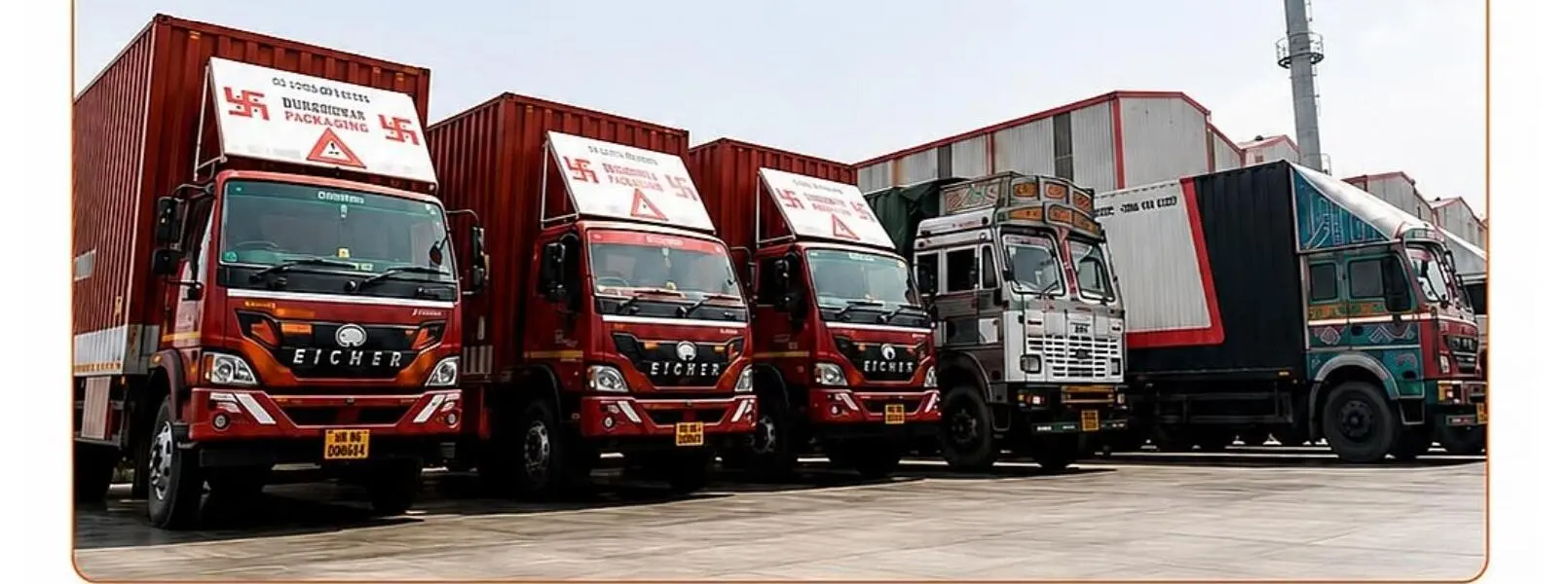 Kuber Paper & Pack dedicated delivery truck fleet