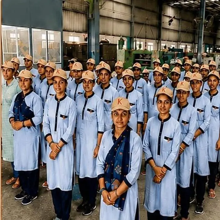 Women production associates at Kuber Paper & Pack facility